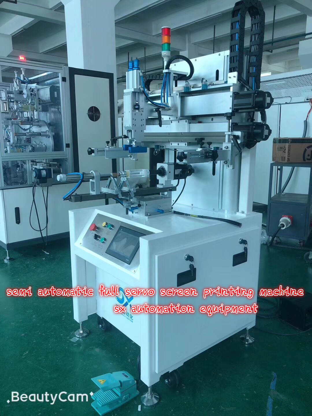 Newly developed semi automatic full servo screen printing machine