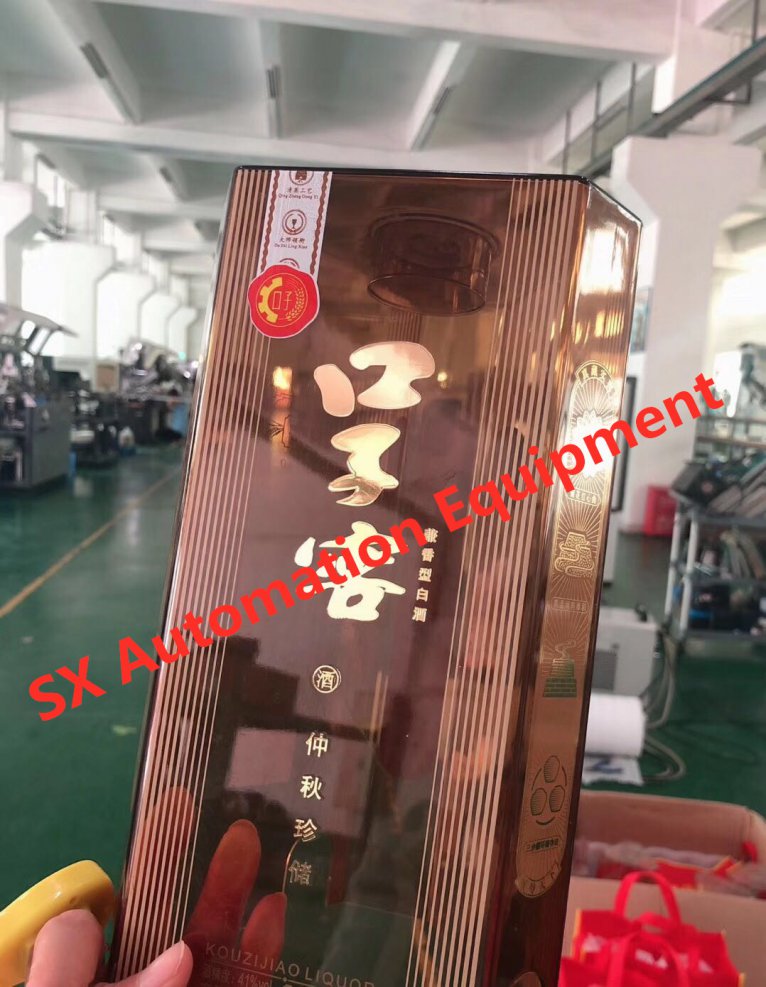 Customized high-end wine brand automatic 6-color hot stamping machines，for wine bottle outer packaging