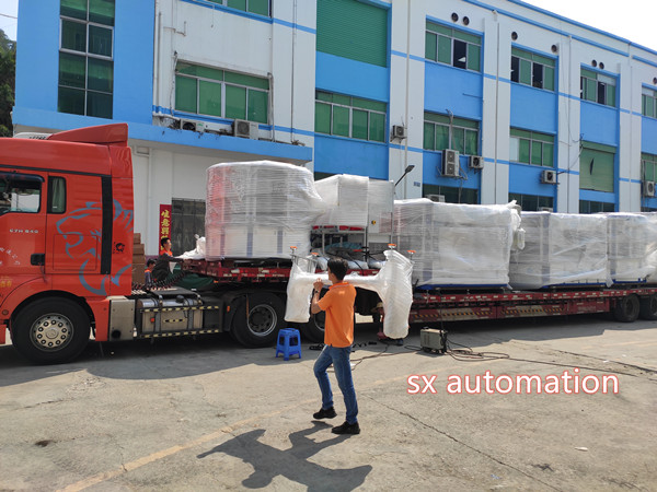 High-precision turntable type 6+6 color screen printing machine + 3 color hot stamping machine, long combined production line delivery today