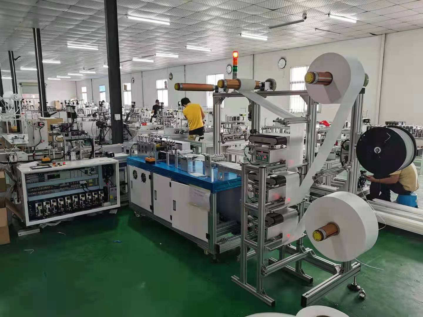 7 day lead time, stable 150pc/min high speed servo flat mask machine,low price,7 day lead time,guarantee after sales service